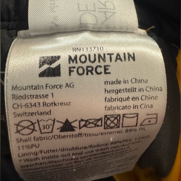 MOUNTAIN FORCE Women’s Ski Snow Pants Orange Adjustable Insulated Size 34 Small - Picture 11 of 14